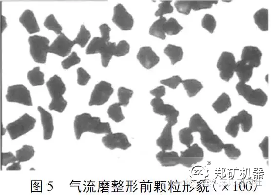 气流磨正常工艺粉碎后的微粉颗粒形貌