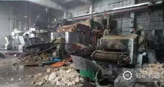 燃煤锅炉拆除现场