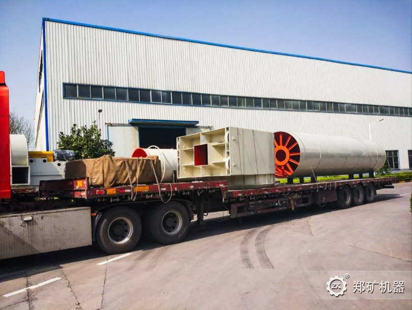 1.9X30M石灰窑及相关设备发货